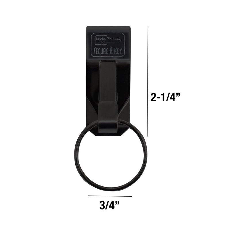Lucky Line The "Original" Secure-A-Key Slip-On for Wide Belts, Black (4701) - Image 5